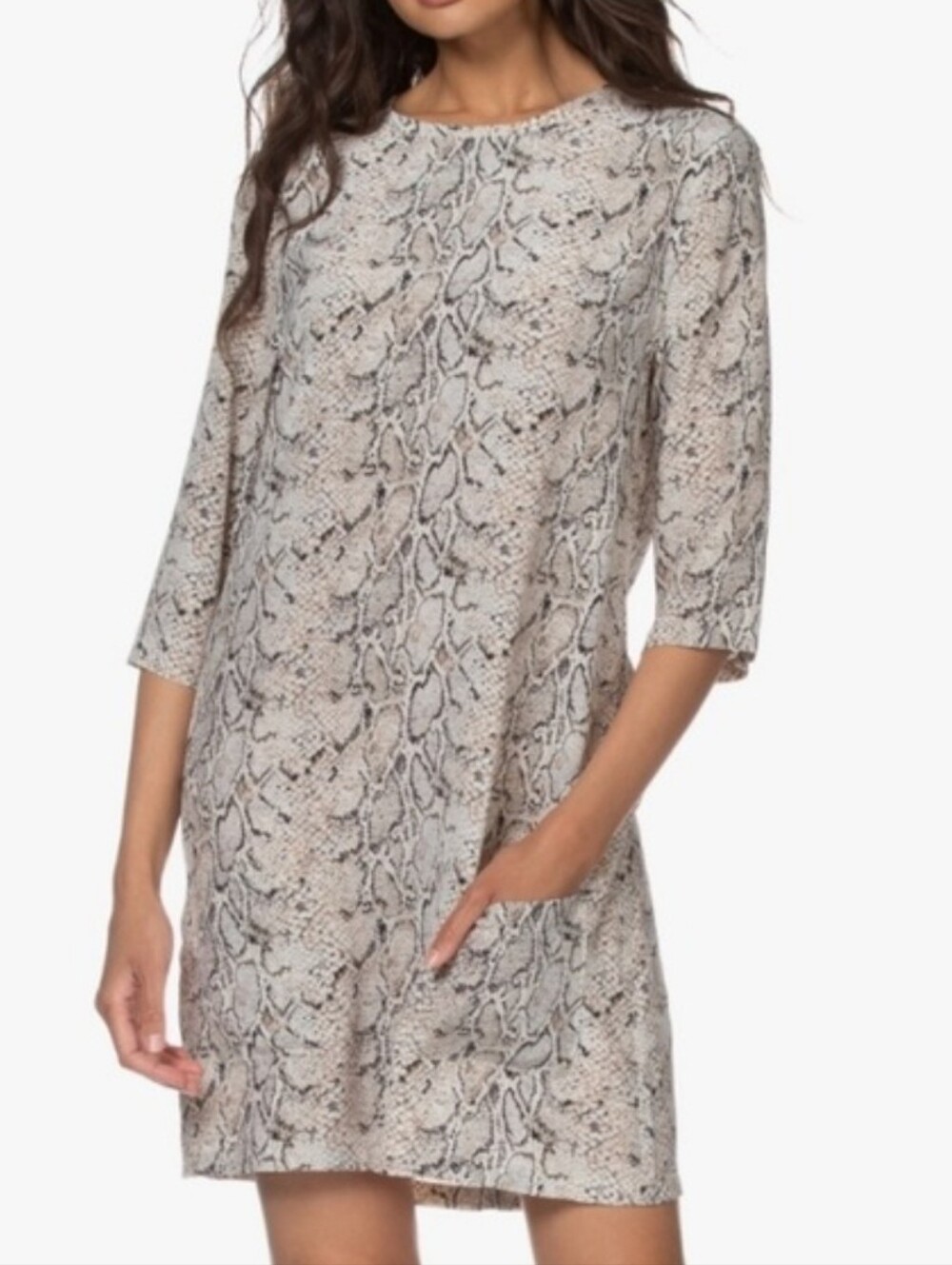 Equipment Femme Aubrey Snake Print Dress